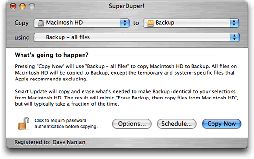 SuperDuper 3.2.3 Mac 破解版 - Mac上优秀的数据备份工具