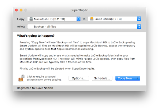 SuperDuper! for Mac 3.8 破解版 Mac上优秀的数据备份工具